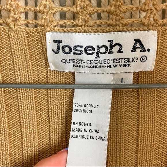 Crochet Knit Round Cropped Boho Sweater Cardigan Size Large - Picture 9 of 14